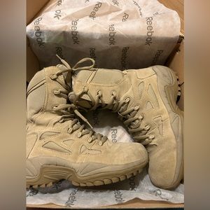 Men's Reebok 8" Rapid Response RB Composite Toe Side-Zip Boots Size 8